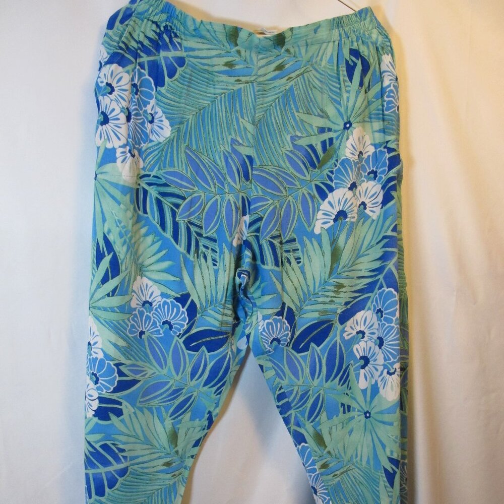 Norm Thompson summer pants in tropical pattern XL